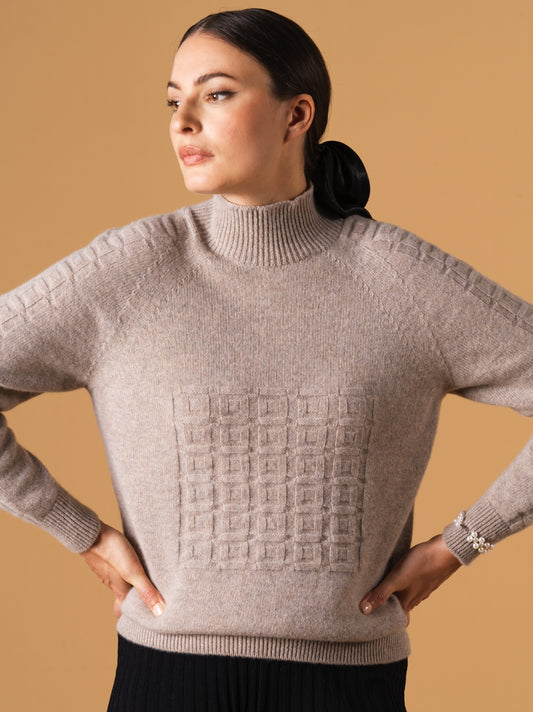 Turtleneck Pattern Sweater